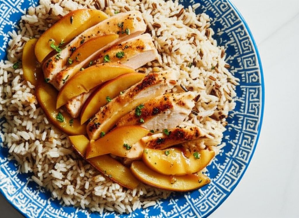 Apple Cider Chicken with Wild Rice