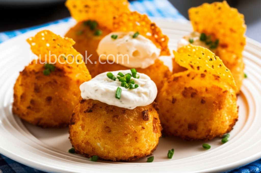 Crispy Cheddar Mashed Potato Puffs