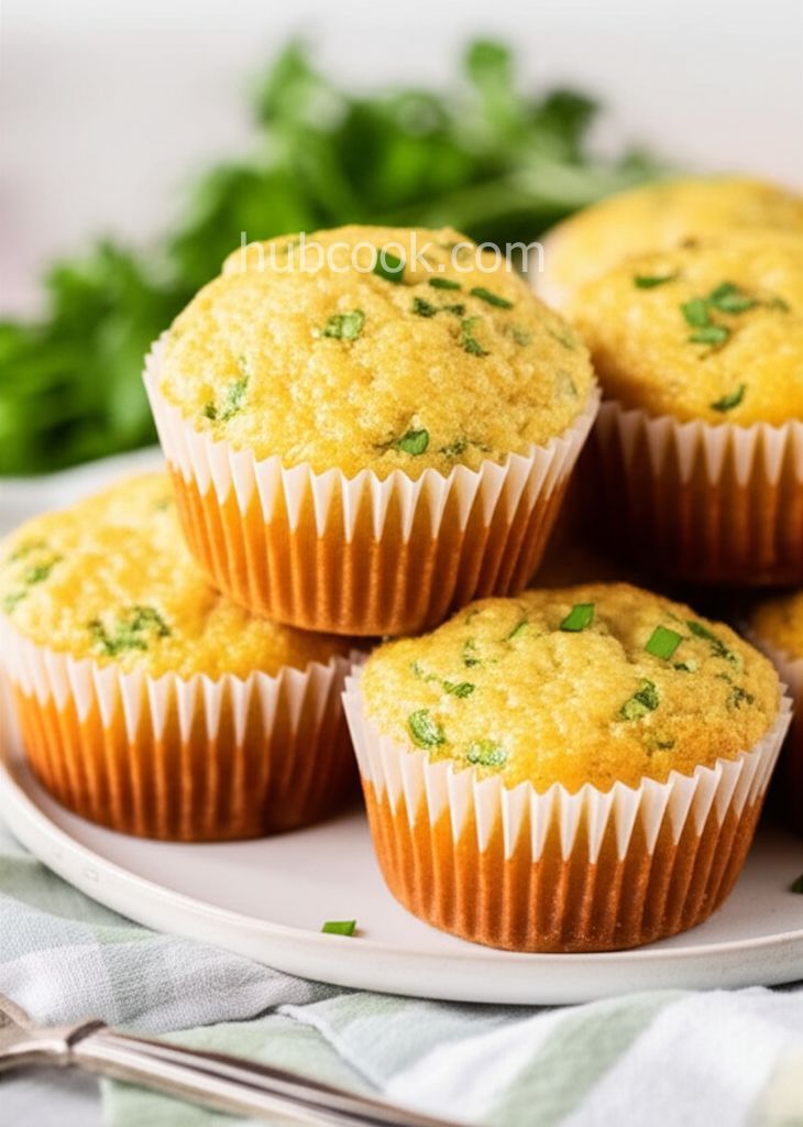 Dill Pickle Cornbread Muffins