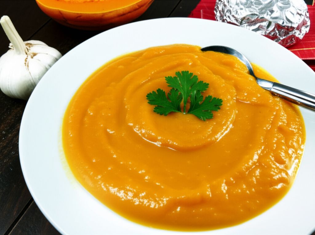 Roasted and Curried Butternut Squash Soup