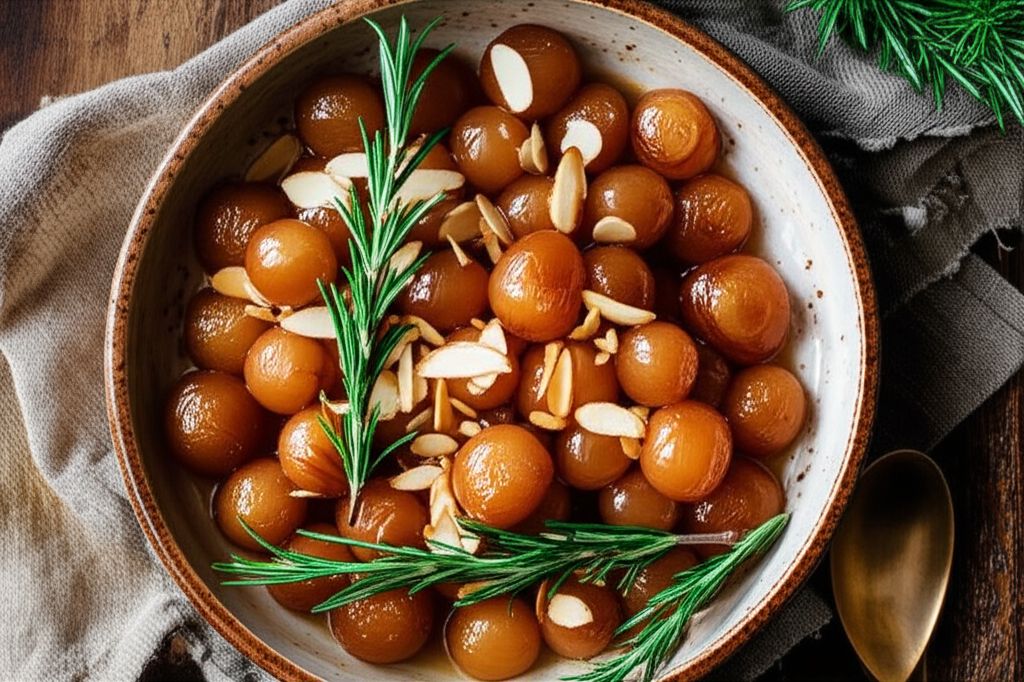 Almond Glazed Onions