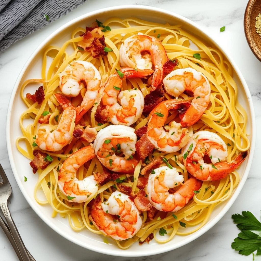 Bacon Shrimp Scampi