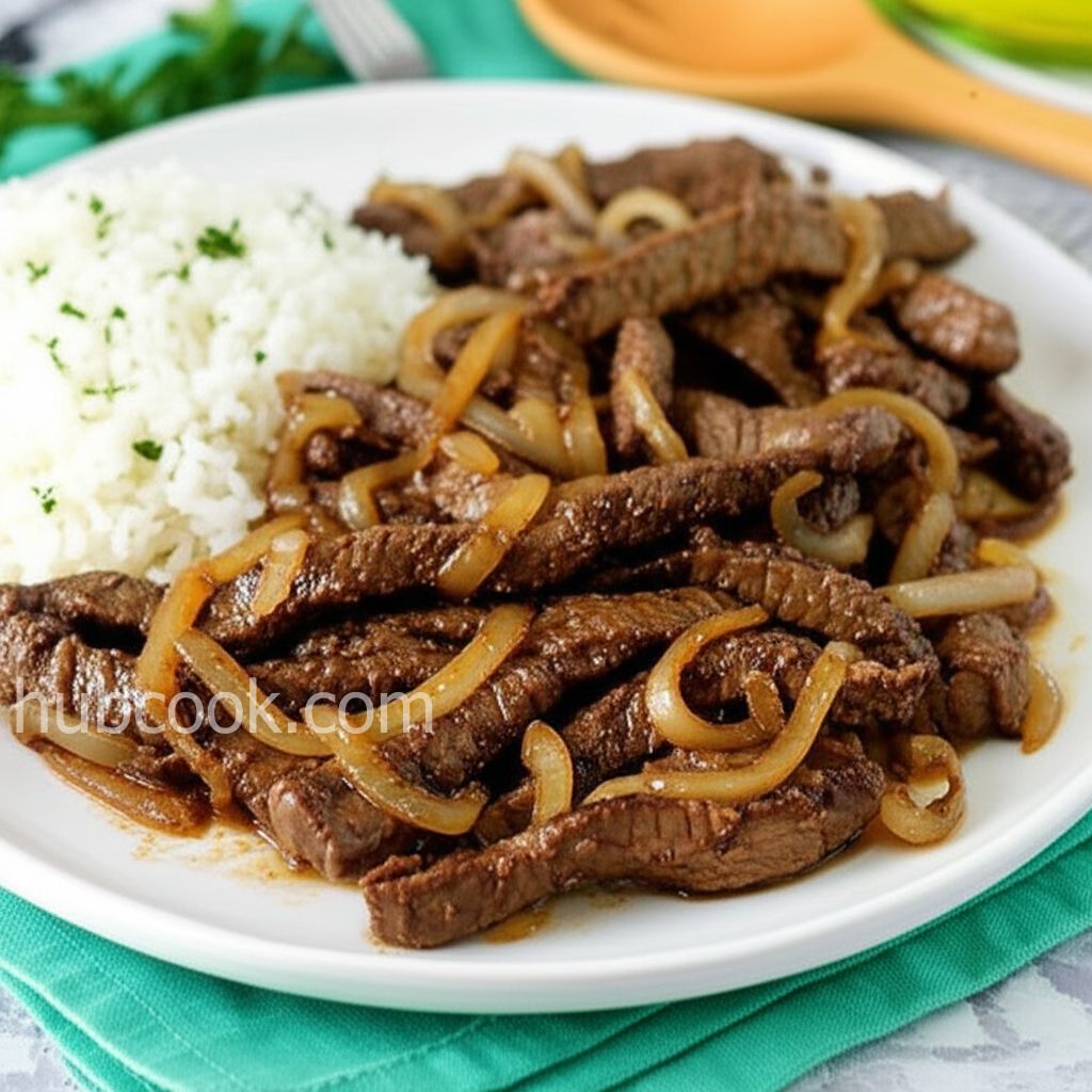 Bistec Encebollao