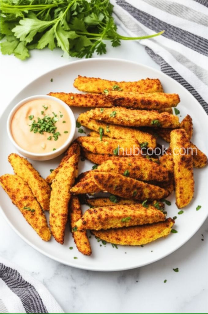 Cajun Cauliflower Fries with Smoky Remoulade