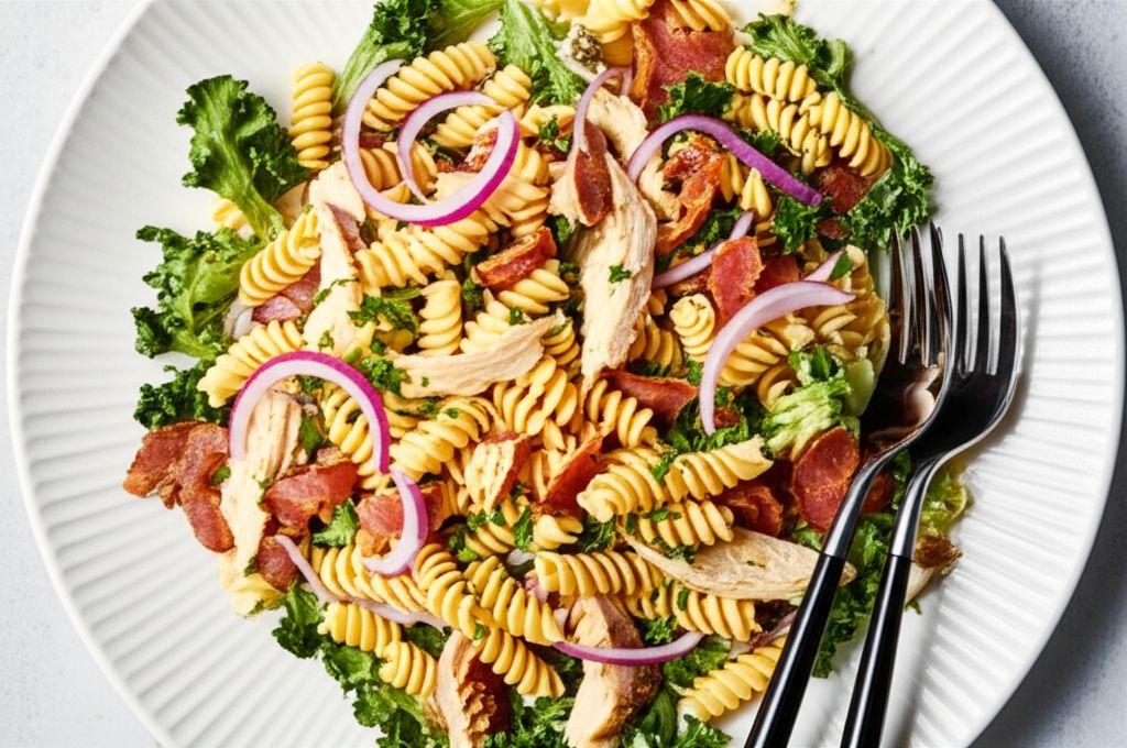Chicken and Bacon Pasta Salad with Maille® Dijon Originale Mustard