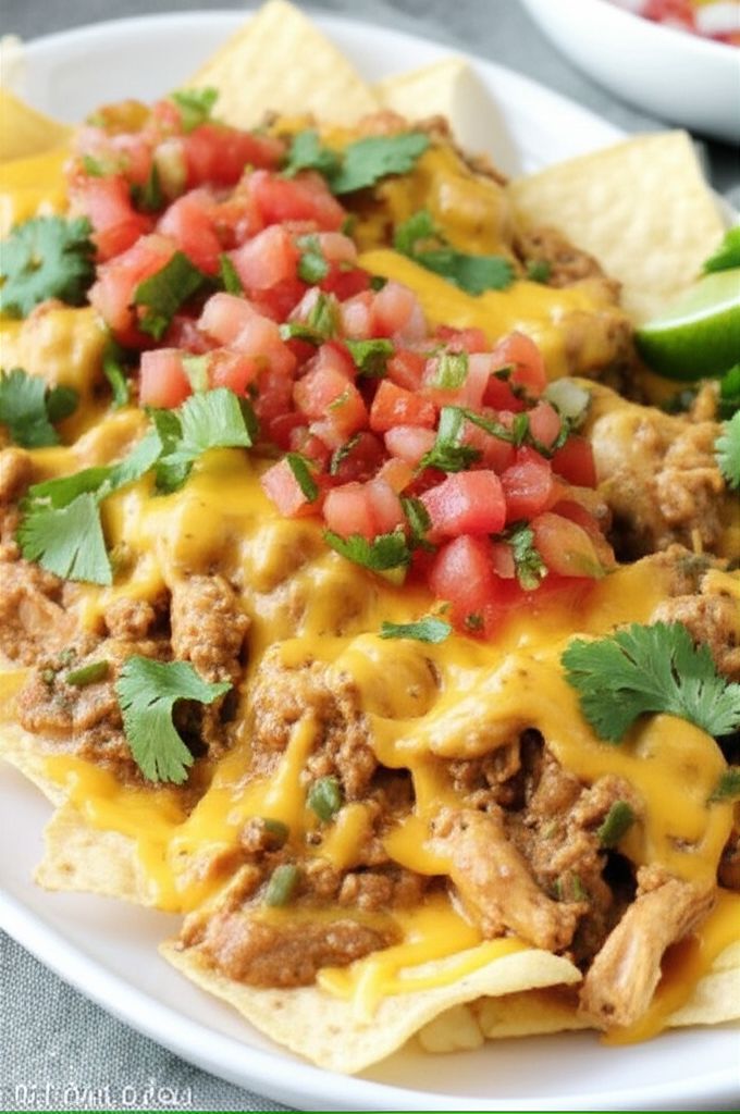 Chicken Enchilada Nachos