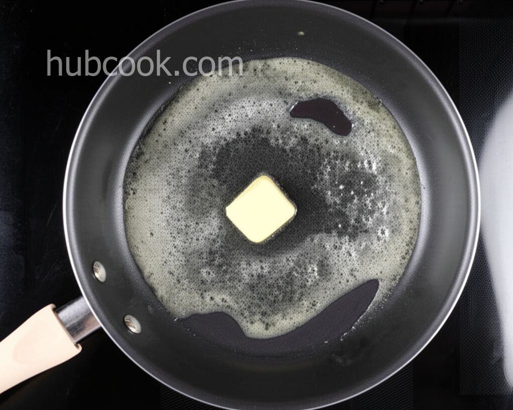 Green Garlic and Ham Scrambled Eggs with Cheese