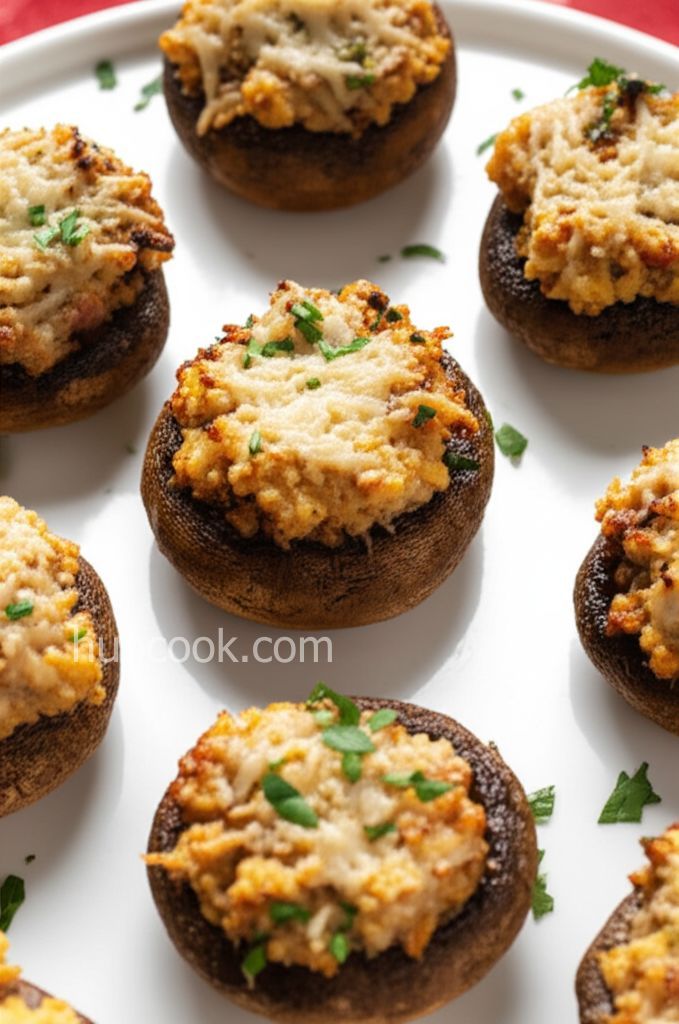 Italian-Seasoned Stuffed Mushrooms