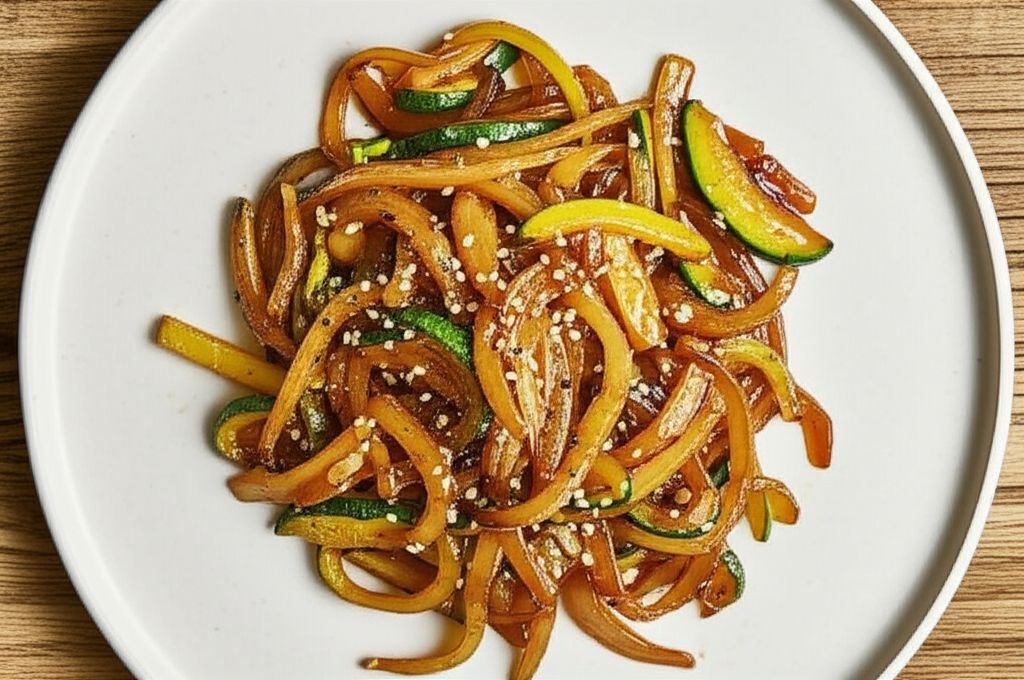 Japanese Zucchini and Onions