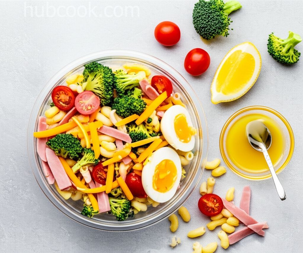 Lunchbox Broccoli and Ham Salad