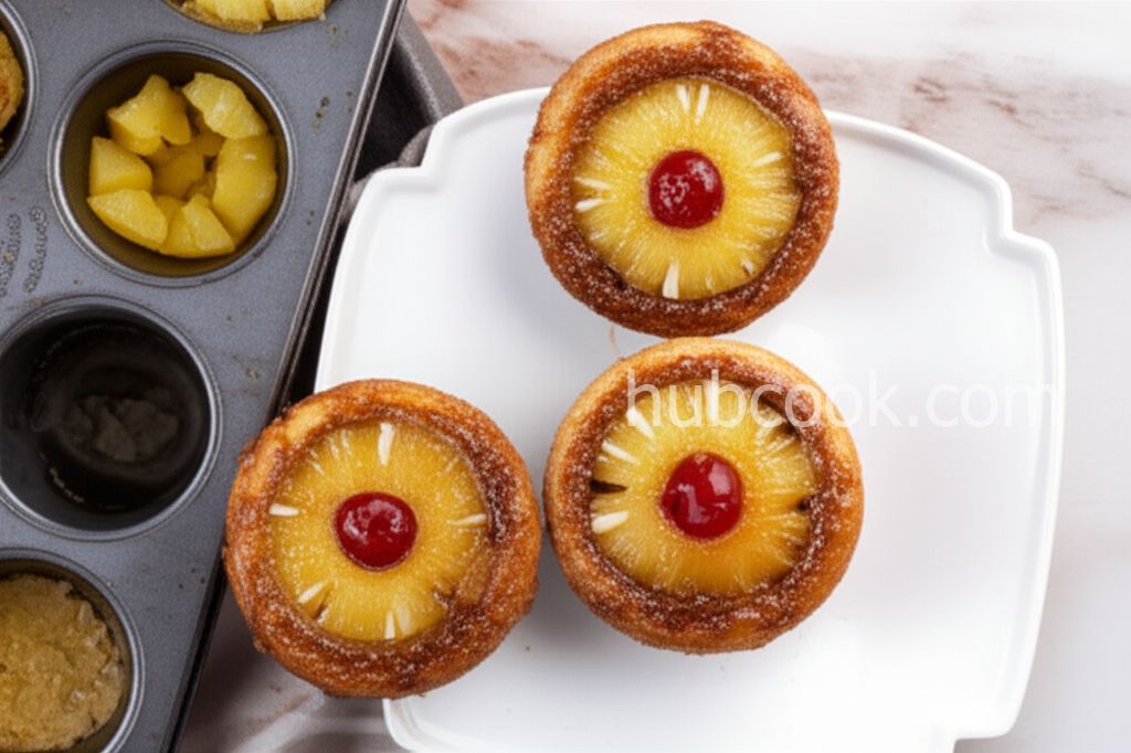 Pineapple Upside-Down Cupcakes
