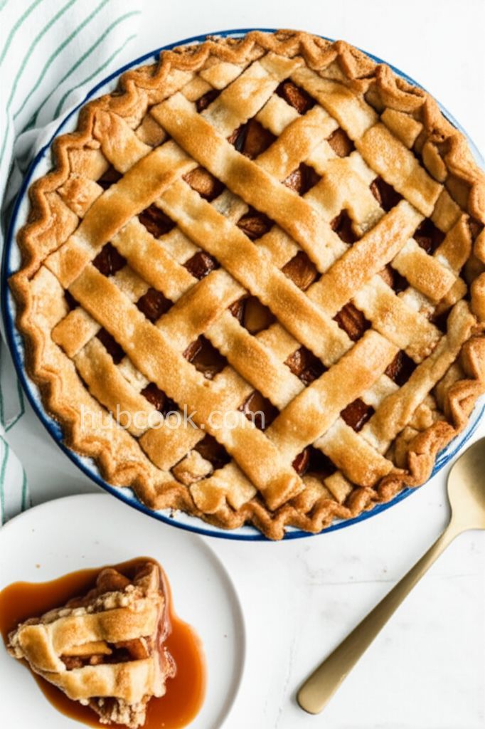 Plant-based Salted Caramel Apple Pie