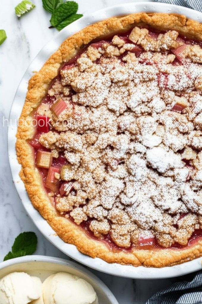 Sour Cream Rhubarb Pie