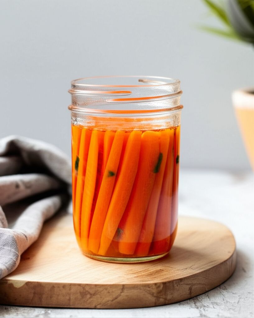 Sweet and Spicy Quick Pickled Carrots