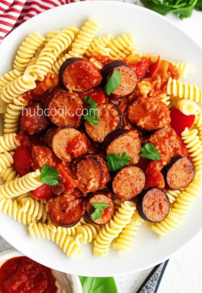 Sweet and Spicy Sausage and Pepper Pasta