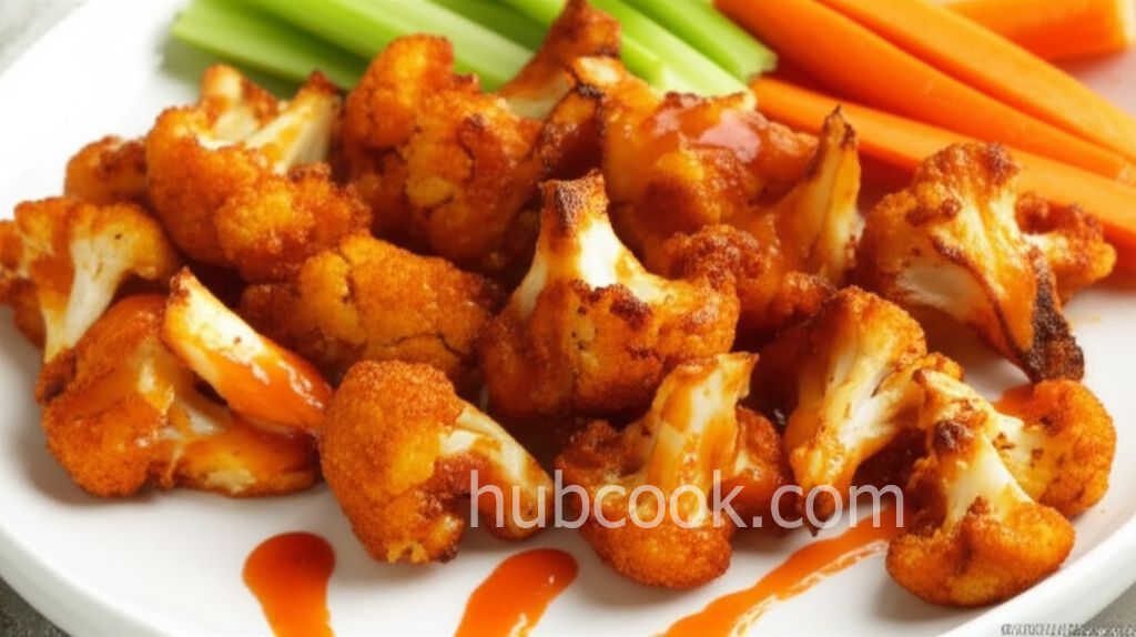 Air Fryer Vegan Buffalo Cauliflower