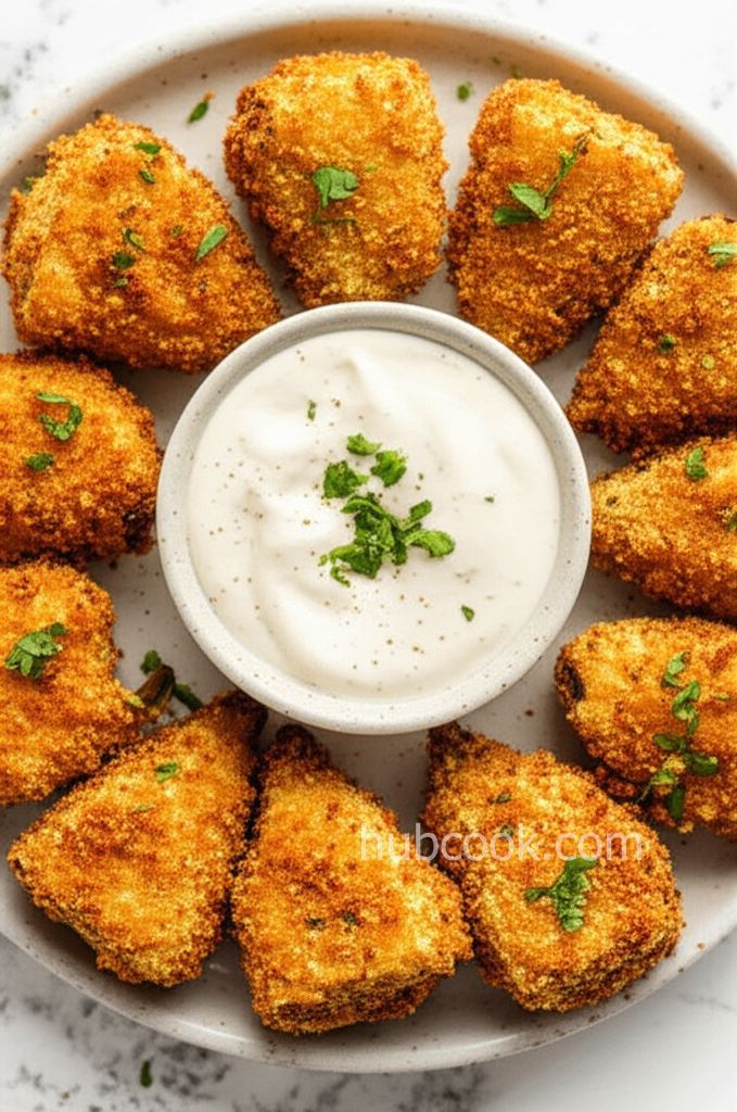 Air-Fried Artichoke Hearts with Lemony Mayo
