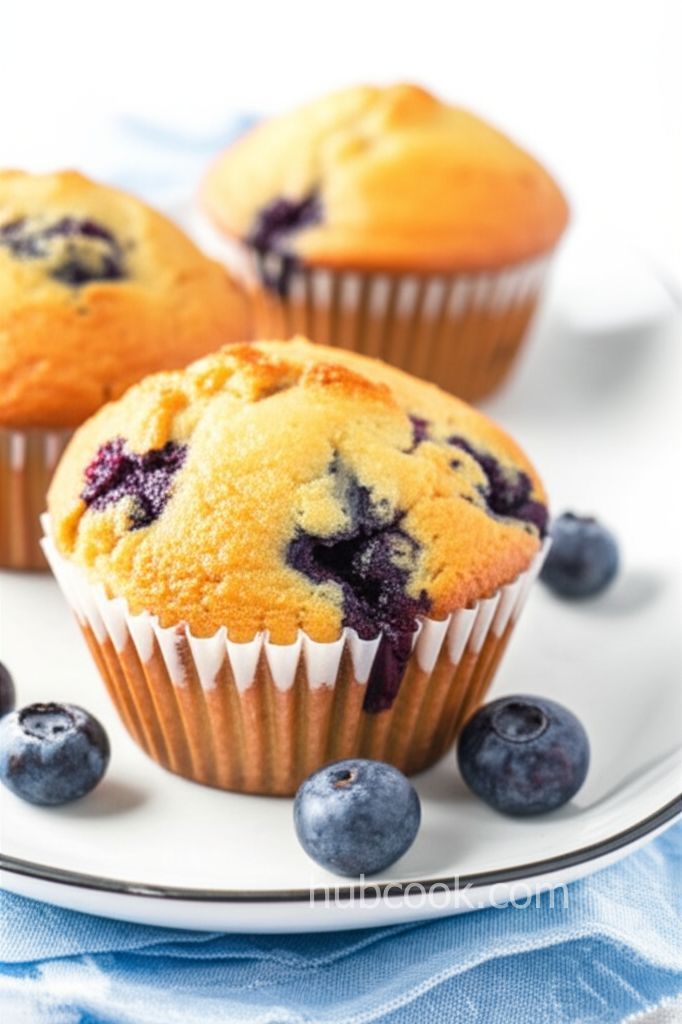 Banana Blueberry Muffins with Lavender