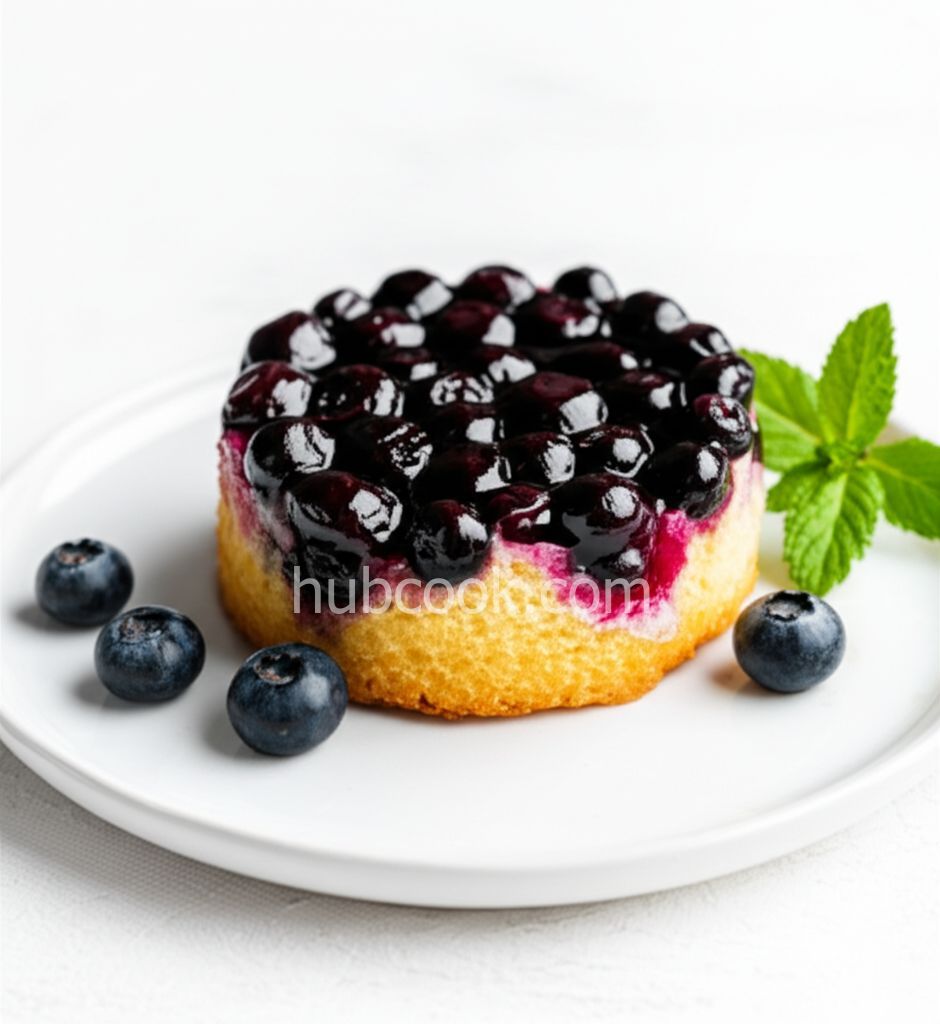 Blueberry Upside-Down Mini Cakes
