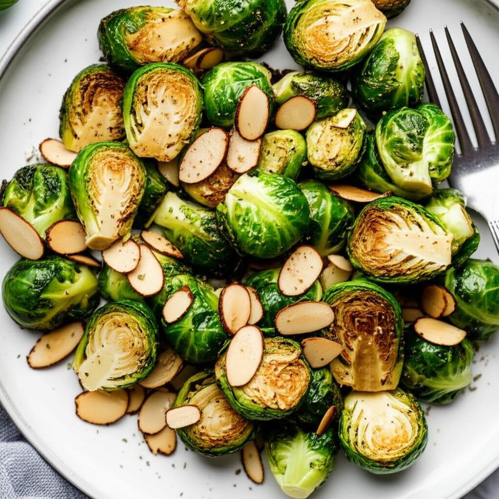 Brussels Sprouts with Almonds and Manchego
