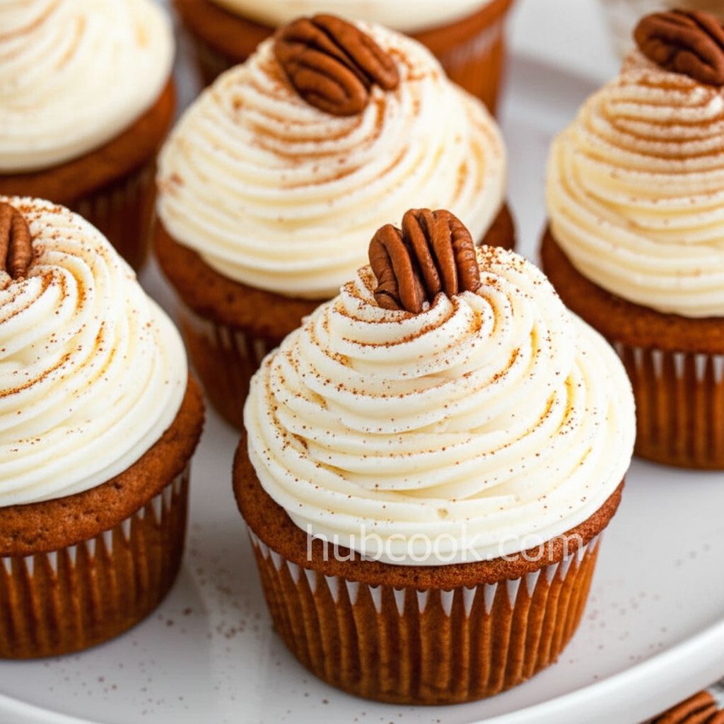 Carrot Cake Cupcakes with Cream Cheese Frosting