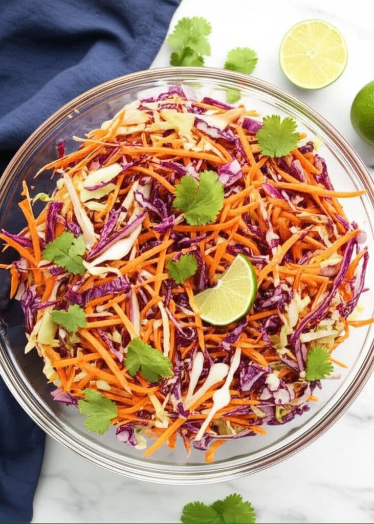 Colorful Coleslaw with a Kick