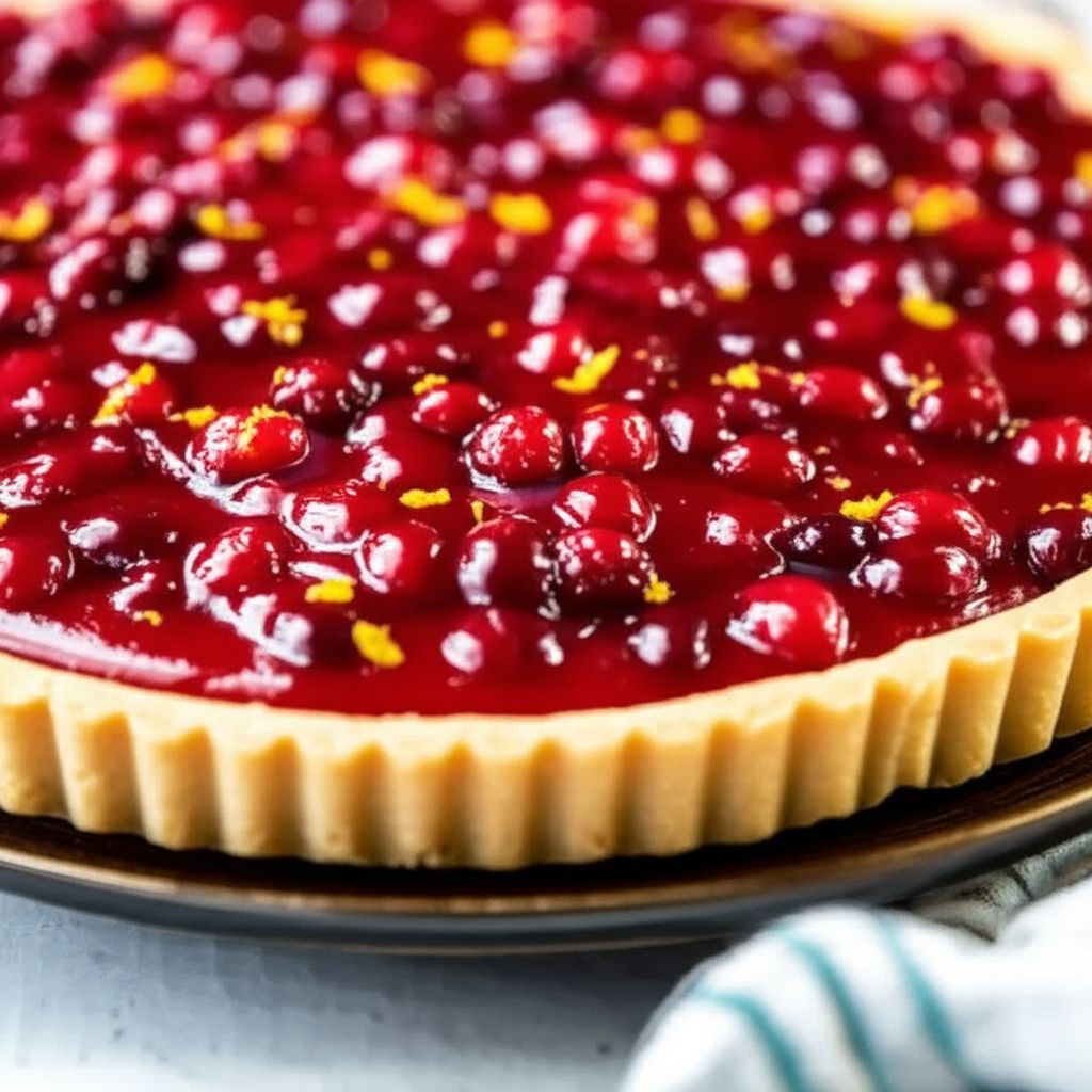 Cranberry-Orange Curd Tart
