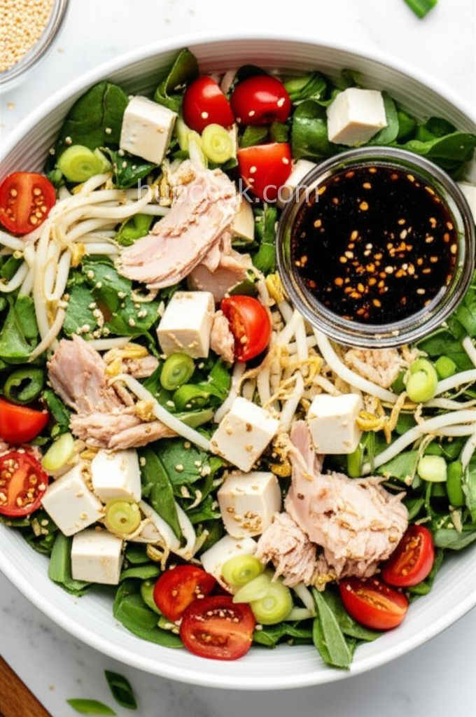 Easy Tofu and Watercress Salad
