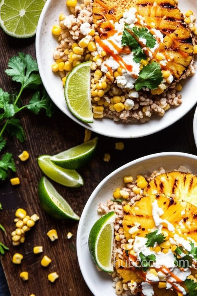 Elote Bowl with Grilled Pineapple