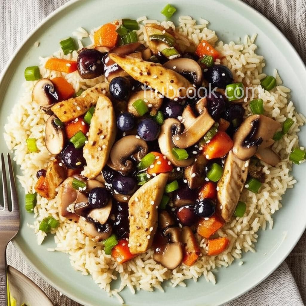 Heather's Blueberry Chicken Stir Fry