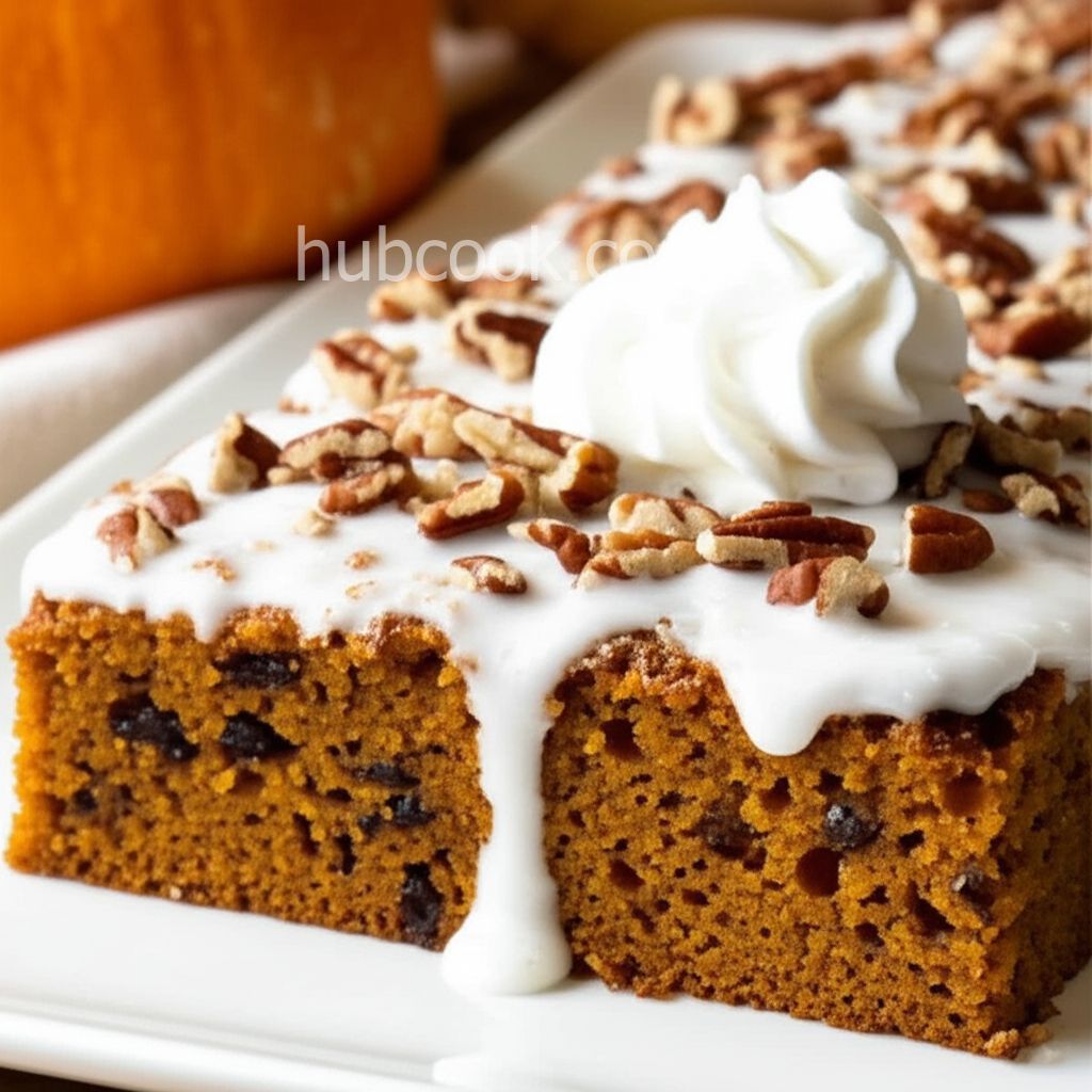 Iced Pumpkin Spice Cake