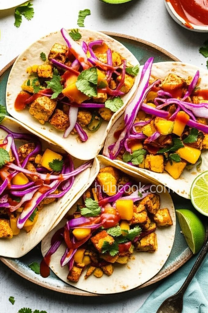 Mango Tofu Tacos
