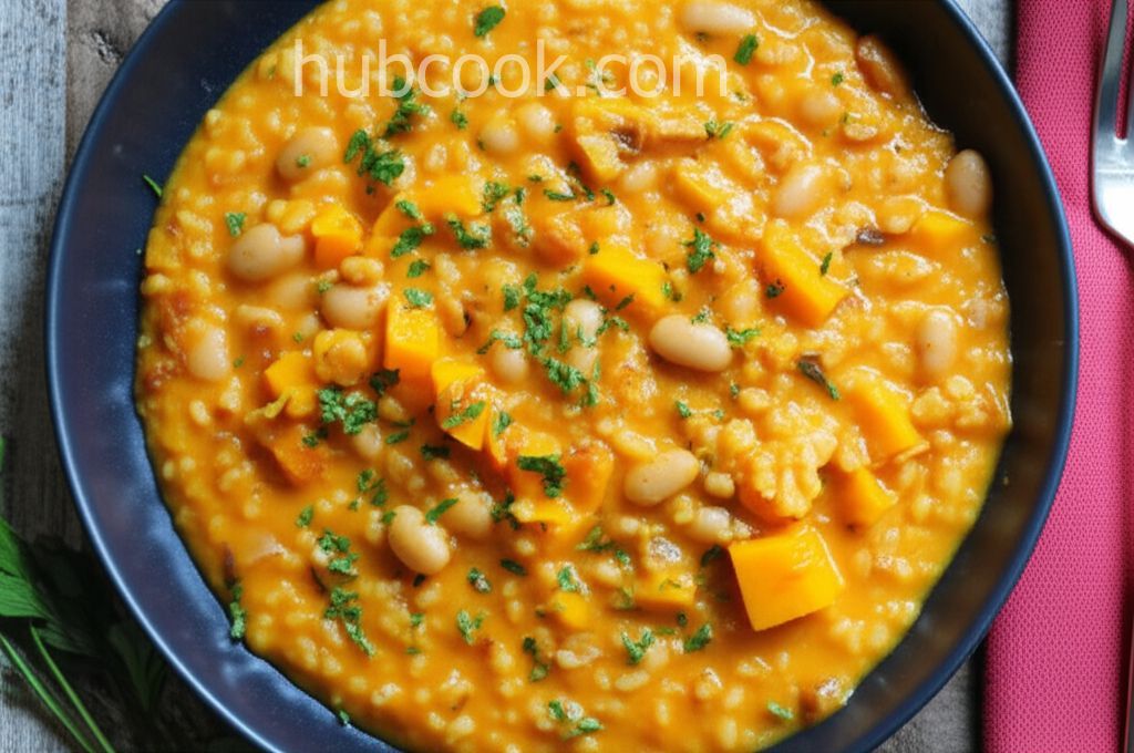 Risotto with Butternut Squash and White Beans