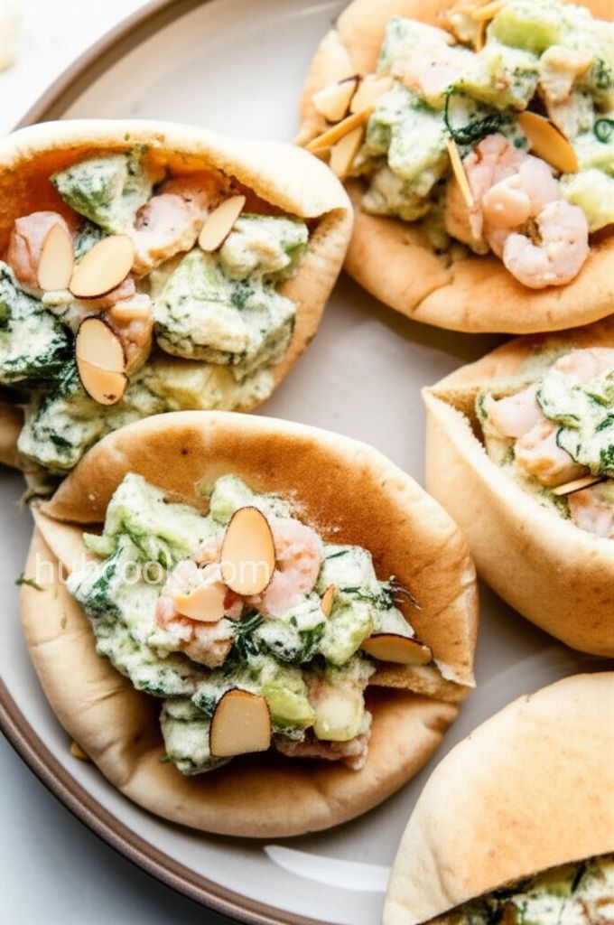 Shrimp and Avocado Tzatziki Pockets