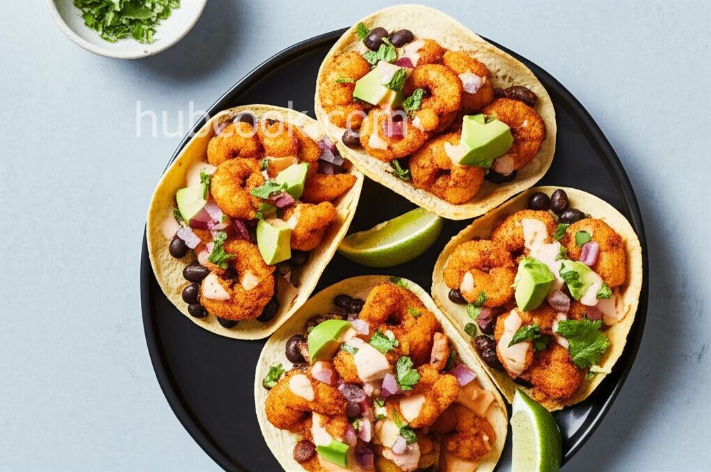 Shrimp and Bean Tacos