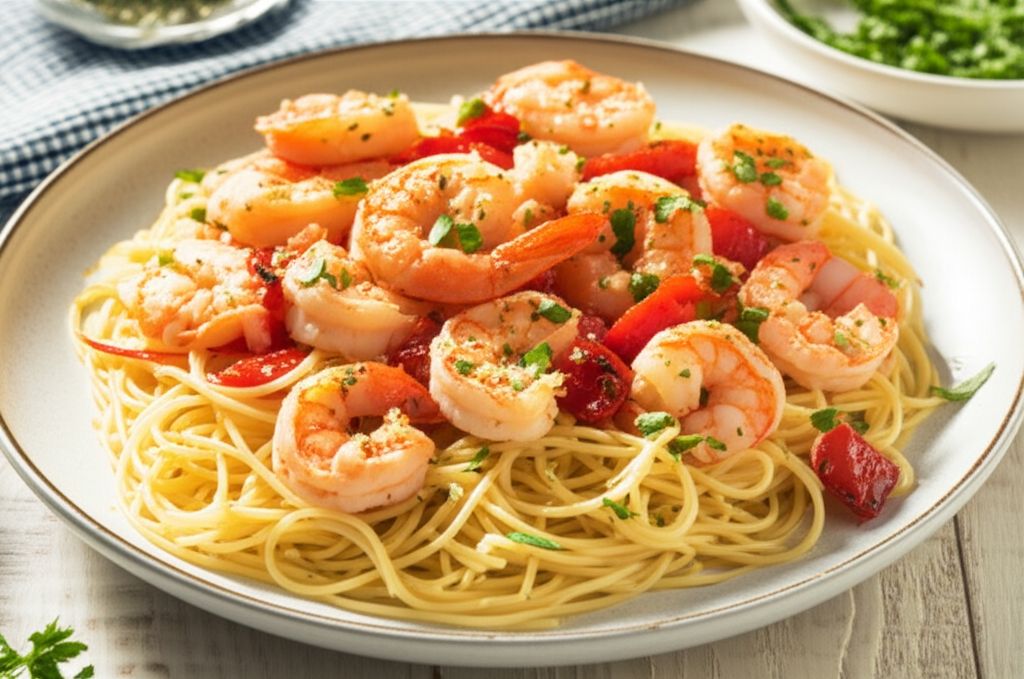 Shrimp Scampi with Angel Hair Pasta