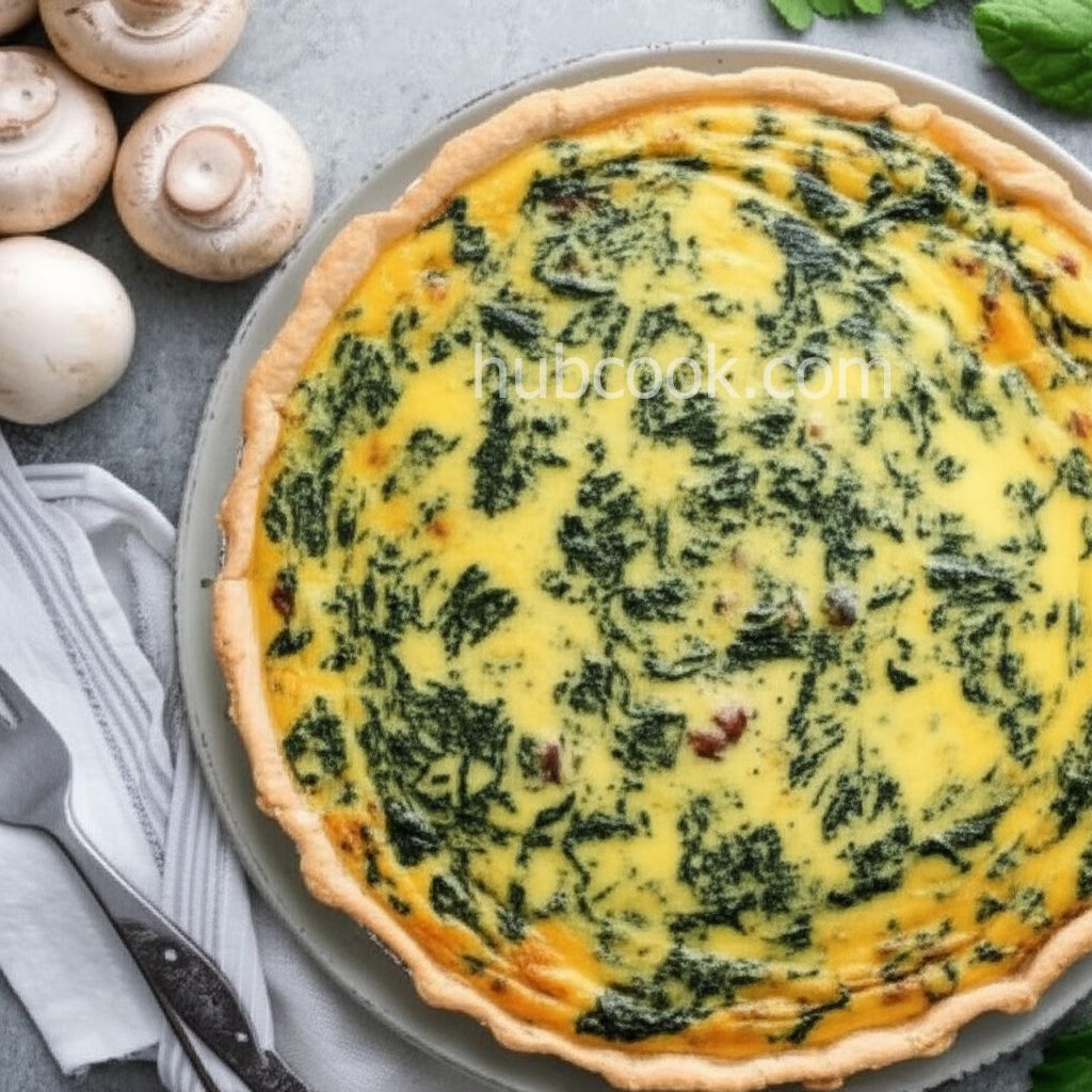 Skinny Crustless Spinach Quiche