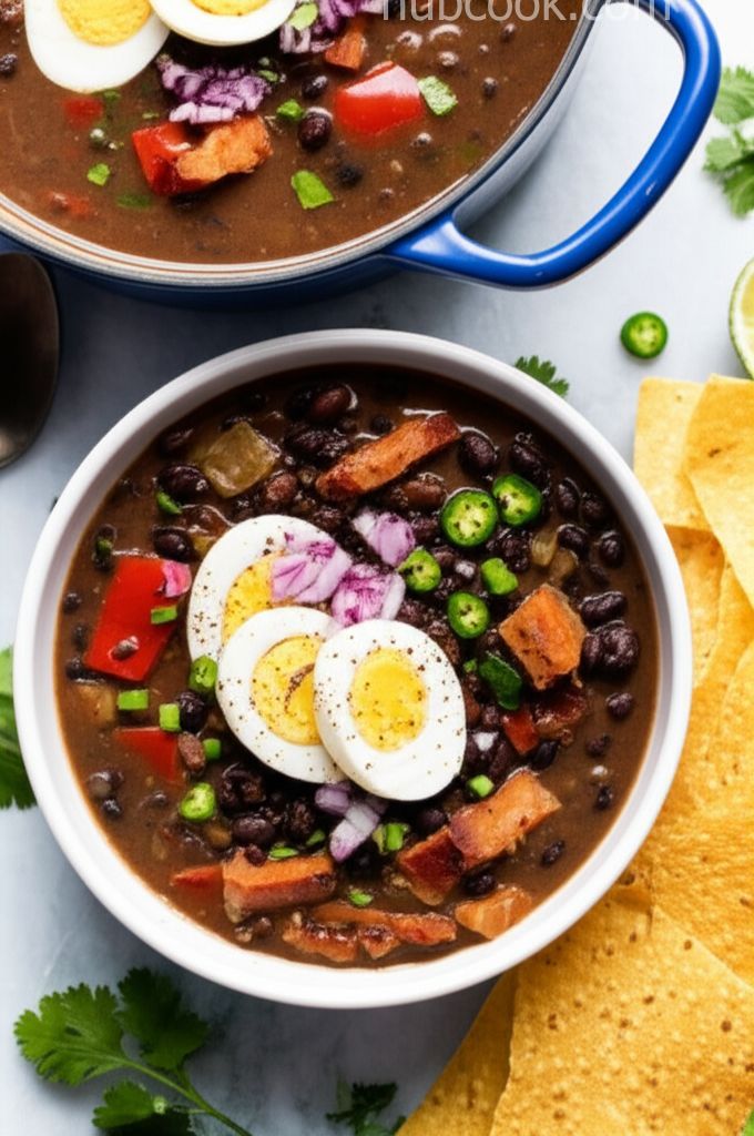 Smokey Vegetarian Cuban Black Bean Soup