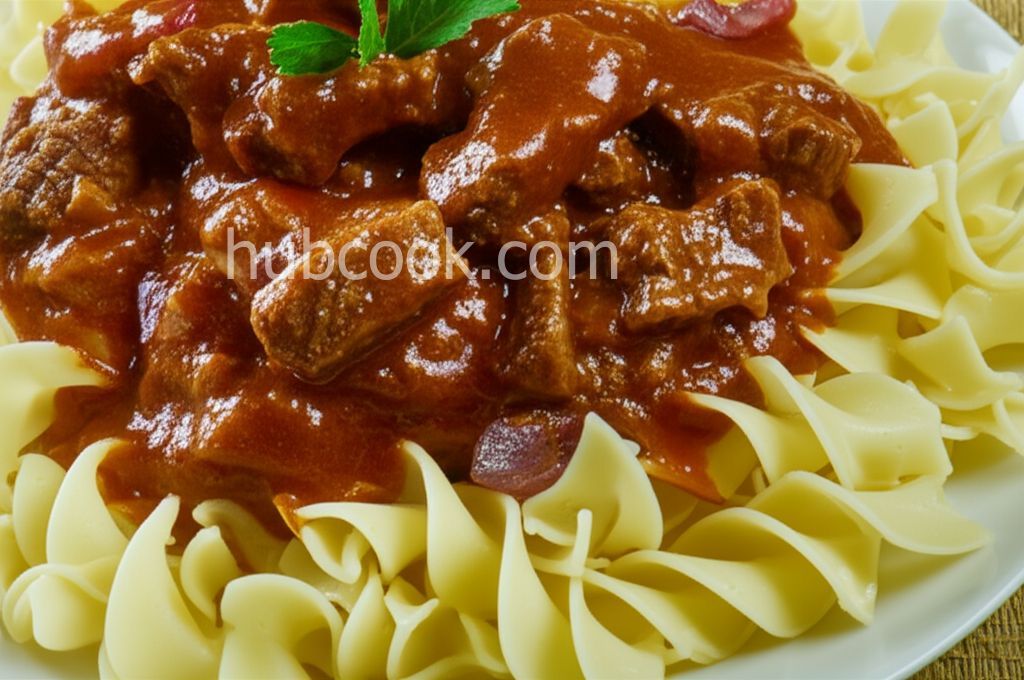 Beef Paprika and Noodles