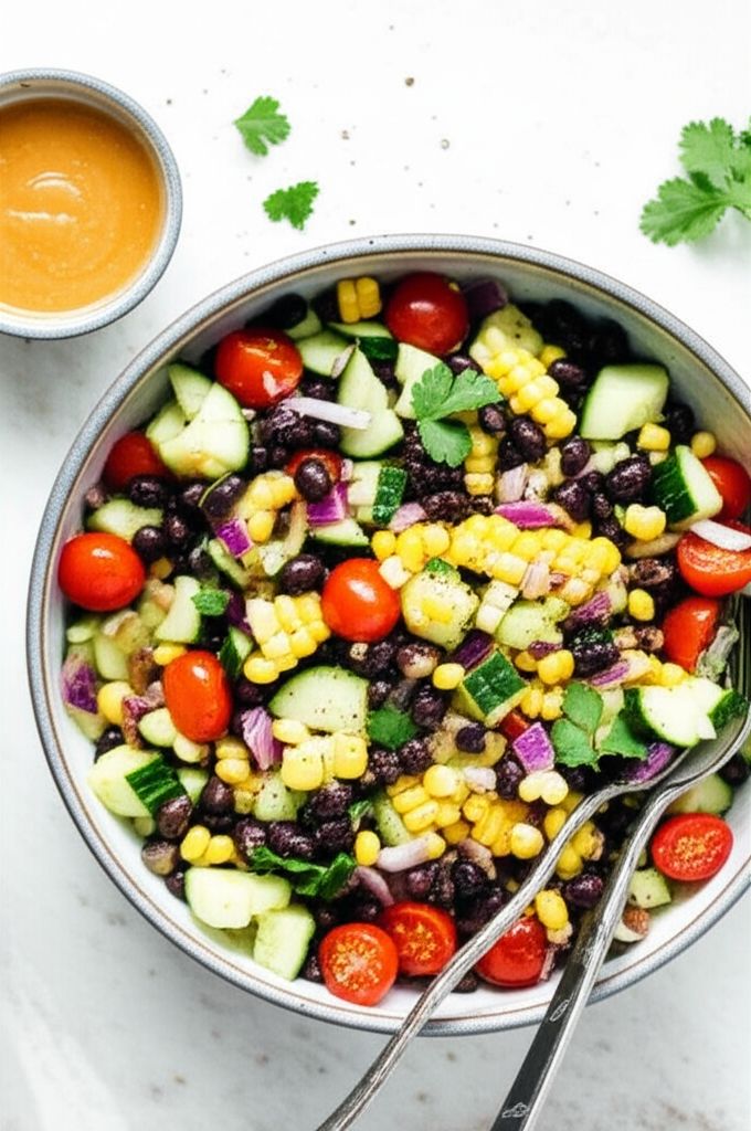 Black Bean and Cucumber Salad