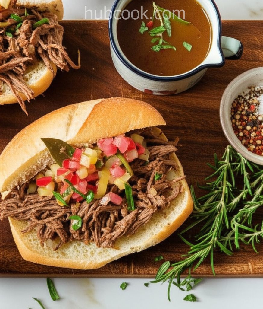 Chicago-Inspired Italian Beef Sandwich