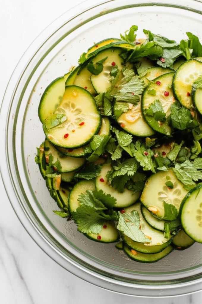 Cilantro Lime Cucumber Salad