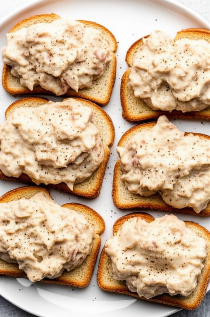 Creamed Tuna on Toast