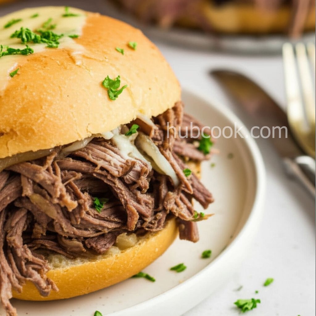 French Onion Dip Sandwiches (Slow Cooker)