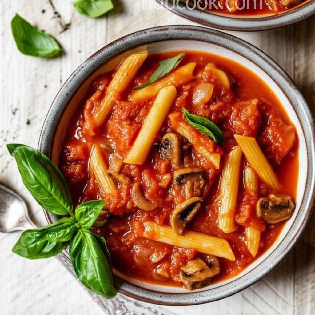 Fried Tomato, Onion, and Mushroom Ragout