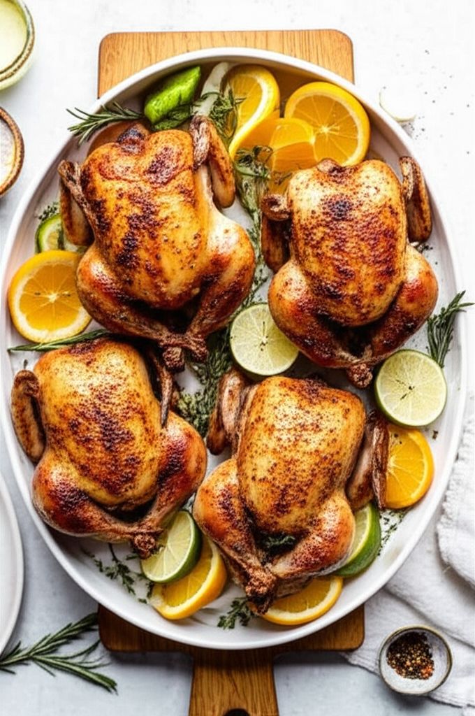 Heather's Rosemary Citrus Cornish Hens
