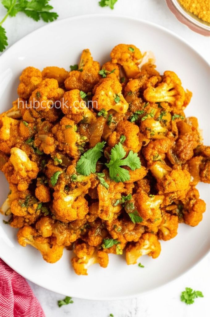 Indian Vegetarian Curried Cauliflower