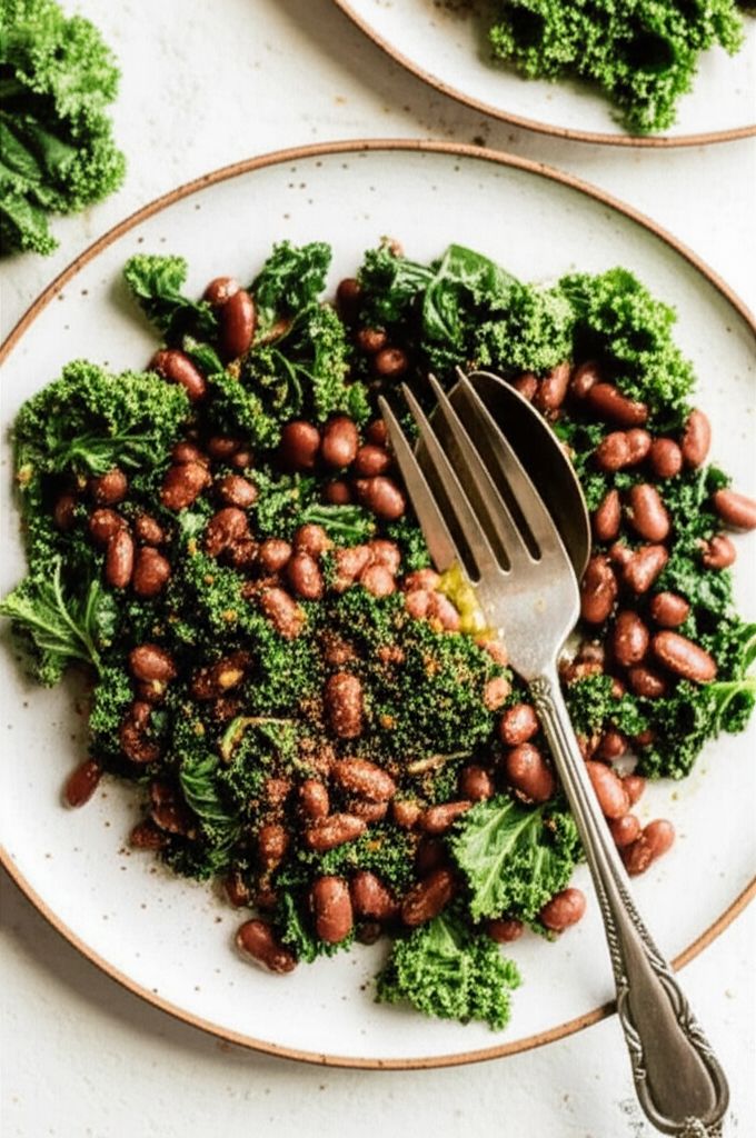 Kale and Adzuki Beans