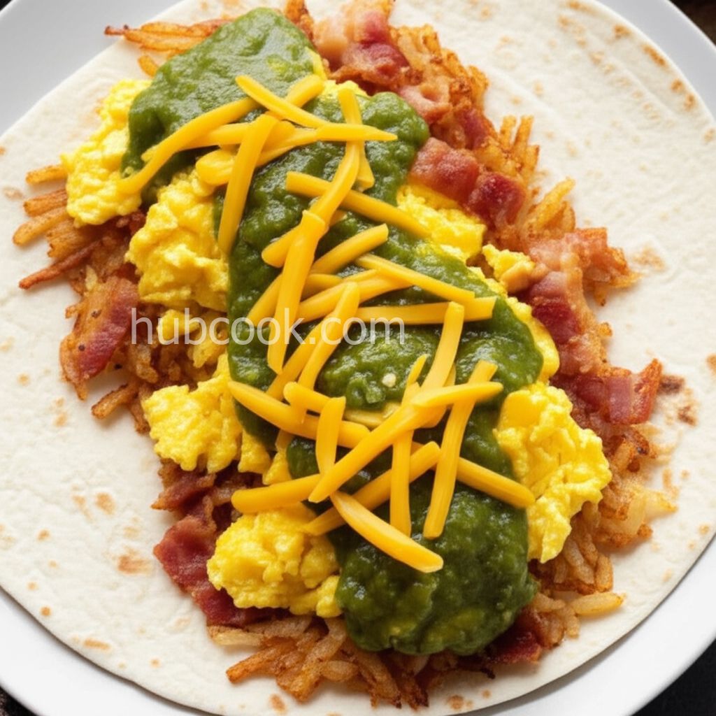 New Mexico Green Chile Breakfast Burritos