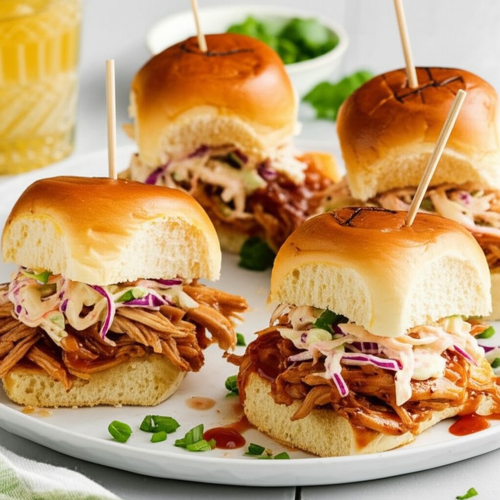 Pulled BBQ Chicken Sliders